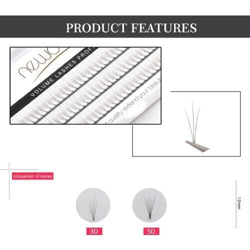 3D individual Lashes Newcome eyelashes eyelash extension volume lashes for professional natural volume eyelash