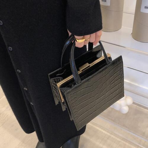 Alligator PU Leather Shoulder Handbag Fashion High Quality Crossbody Bag Vintage Handbag Cross Body Messenger Bag