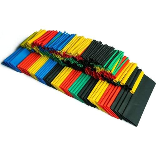 127/164/328 PCS Heat Shrink Tube Assorted Insulation Shrinkable Tube 2:1 Wire Cable Sleeve Kit Low Voltage Thermal Casing