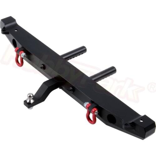 TRX4 Metal Rear Bumper with D-rings Tow Hitch Shackles for 1/10 Scale Traxxas Trx-4 Axial SCX10 90046 90047 Hop-Up Upgrade Parts