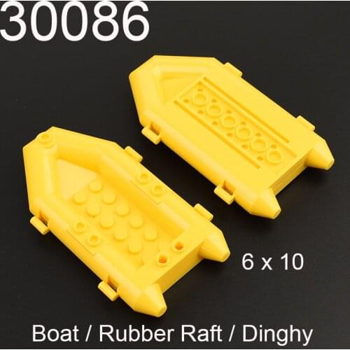 High-tech 30086 Building Blocks Technology parts 6x10 rubber dinghy boat life raft small kayak Educational toy for children
