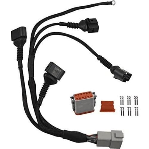 1.8T to 2.0T Coil Conversion Harness & ICM Delete for VW Audi FSI Passat A4 B5 (3 to 4 Contacts)