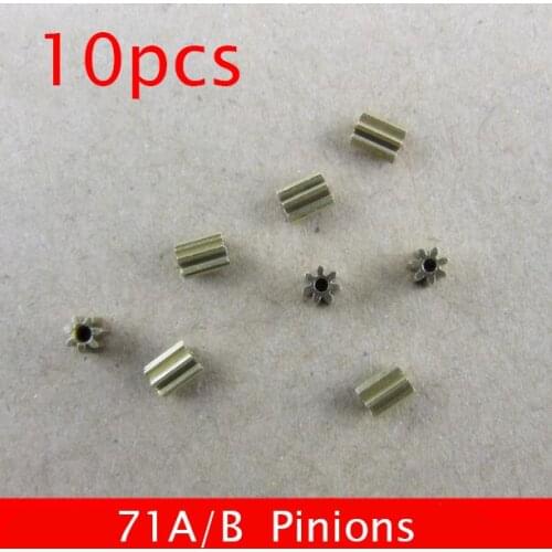 10PCS 71A/B Copper Pinion 7T 0.3M Metal Gears For 1mm Coreless Motor Shaft Spare Parts For DIY Models
