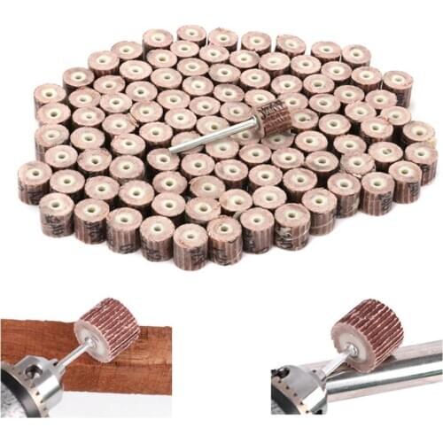 11pcs/set Dremel Accessories Grit 80# - 600# Sanding Flap Disc Grinding Sanding Flap Wheels Brush Sand Rotary Tool