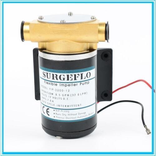 12V/24V Optional DC Mico Portable Water Pump 30L/min Engine Cooling Pump Max Head 3m Deck Wash Bilge Pump For Salt Water