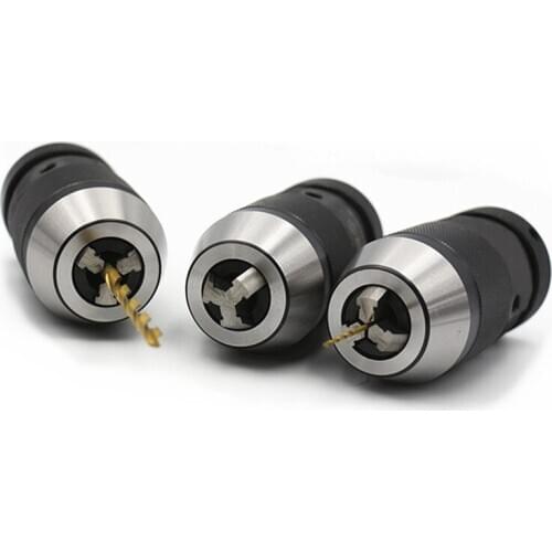 1x Self-Tighten Keyless Hand Drill Chuck Tool Mount Metalwork 1~13mm Durable Self-locking Electric Drill Chuck