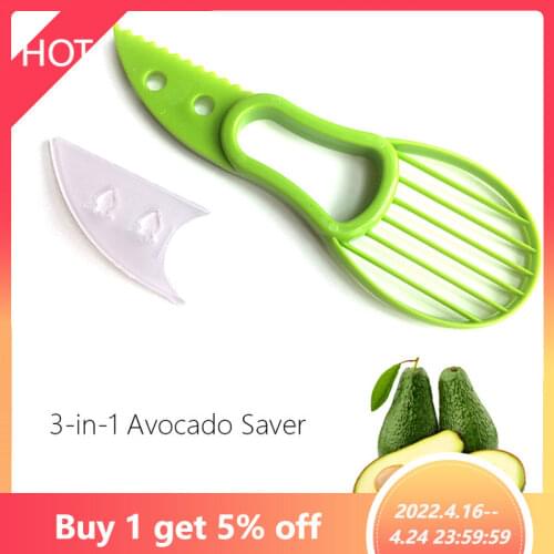 3 In 1 Avocado Slicer Shea Corer PP Butter Fruit Peeler Cutter Pulp Separator Knife Kitchen Accessories Gadgets Vegetable Tools