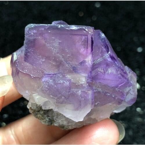 40.5gNatural rare purple fluorite cluster mineral teaching specimen CRYSTAL HEALING CRYSTAL QUARTZ GEM home decoration
