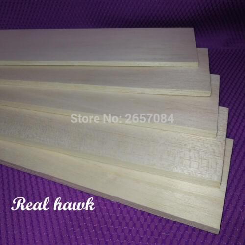 5pcs 600x100x6/7/8/9mm EXCELLENT QUALITY Model Balsa wood sheets for DIY airplane boat model material free shipping