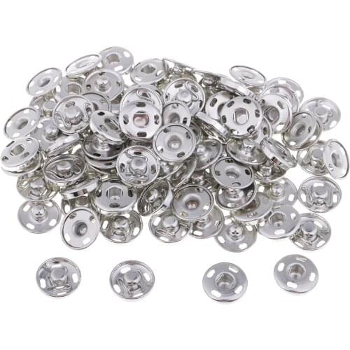 50 Sets Metal Snap Buttons Fastener for Clothes Jacket Jeans Belts Jacket Clasps