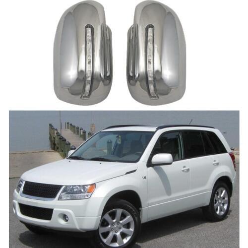 ABS Chrome plated door Rearview door mirror covers with Led For Suzuki Grand Vitara 2008-2014 Car accessories