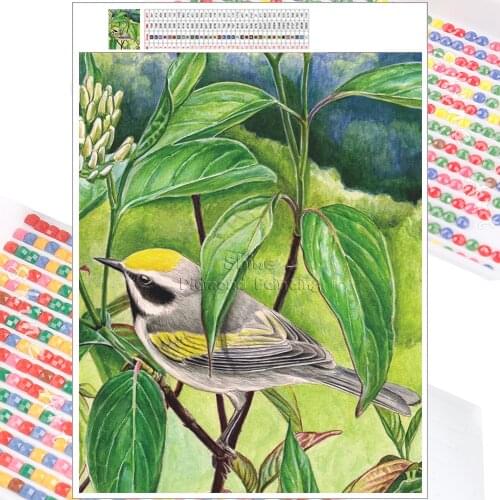 5D DIY Diamond Painting Kit Cartoon Sparrow Landscape Animal Mosaic Embroidery Full Square Round Christmas Gift Home Decor