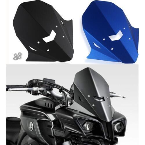 CNC Aluminum Upper Headlight Windshield Windscreen Flyscreen For 2016 2017 2018 2019 Yamaha FZ10 MT10 FZ MT 10 Wind Deflector