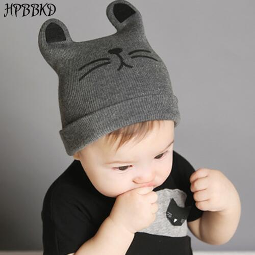 HPBBKD 0-12months Baby Hat Cotton Beanie Cap Toddler Infant Baby Girls and Boys Knitted Hats Kids Hats & Caps baby cap GH119