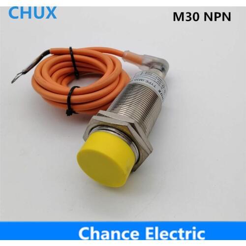 Inductive Sensors Switch NPN M30 NO/NC 3wires 15mm detection distance with Bend Connector Sensor