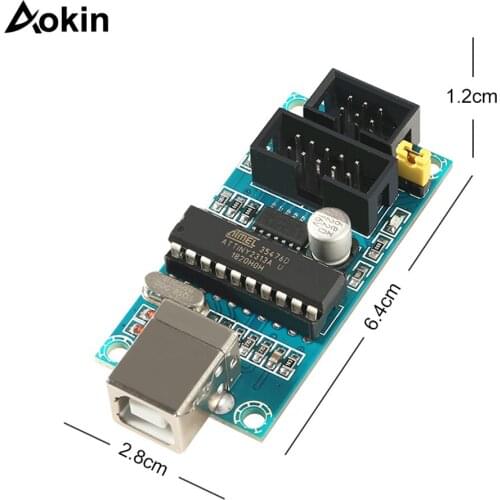 USBTiny USBtinyISP AVR ISP programmer bootloader Meag2560 uno r3 6pin Programming Cable