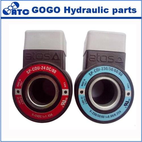 Hot sale solenoid valve coil ( SP-COU-24DC/80 ) for Crane , 18mm hole , 40mm length