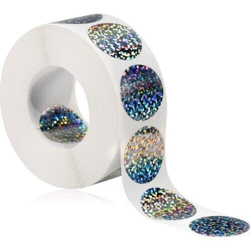 Coloful stickers 1inch scrapbooking for seal adhesive label roll cute sticker for package stationery sticker