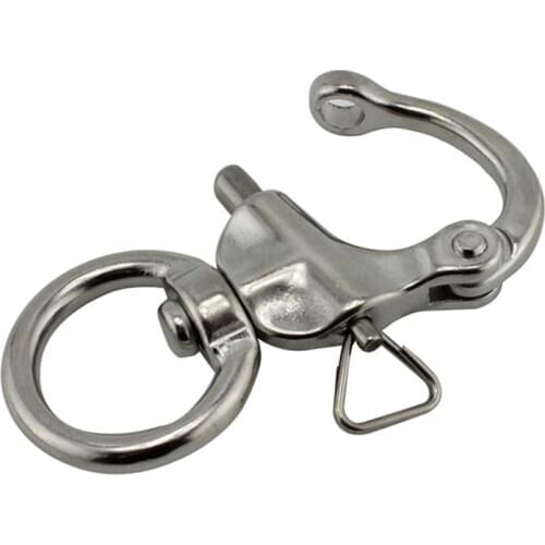 Round Stainless Steel Quick Release Swivel Shackle Mayitr Marine Boat Anchor Chain Eye Shackle Swivel Snap Hook Hardware
