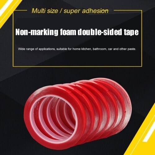 Hot Double-sided Adhesive Transparent Acrylic Foam Adhesive Tape Glue Strengthen Tape Paste For Car Home Decor Accessories