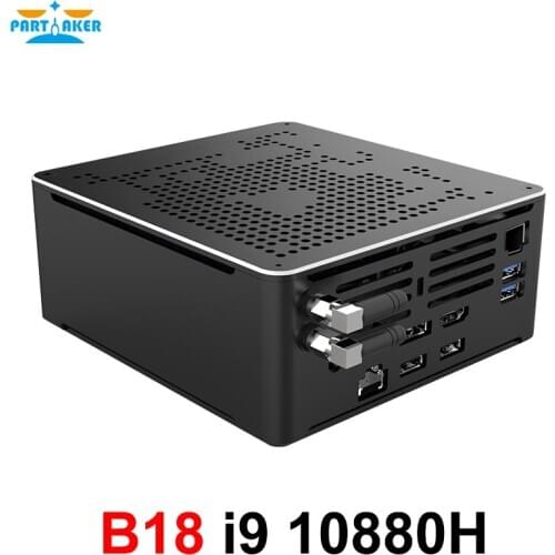 Powerful Mini PC 10Th Gen Intel Core i9 10880H 8 Cores 16 Threads Gaming Computer HDMI2.0 DP 4K Display Dual band AC WiFi