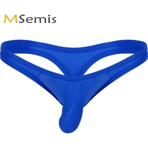 Mens Erotic Underwear Sexy Front Closed Penis Sheath Crotchless G-string Thong Hot Sissy Gay Open Crotch Jockstrap Bikini Briefs