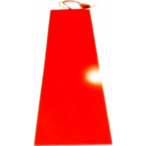 Snowboard Press Heater Flexible Silicone Rubber Heater 110v 1700w 375*2000*1.5mm 1000mm lead wire with ED330L digital thermostat