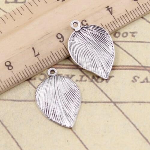 20pcs Charms Tree Leaf 23x15mm Tibetan Silver Color Pendants Antique Jewelry Making DIY Handmade Craft Pendant