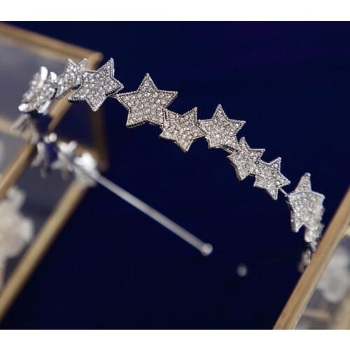 Stunning Stars Brides Headbands Crystal Brides Tiaras Headpieces Evening Hair Jewelry