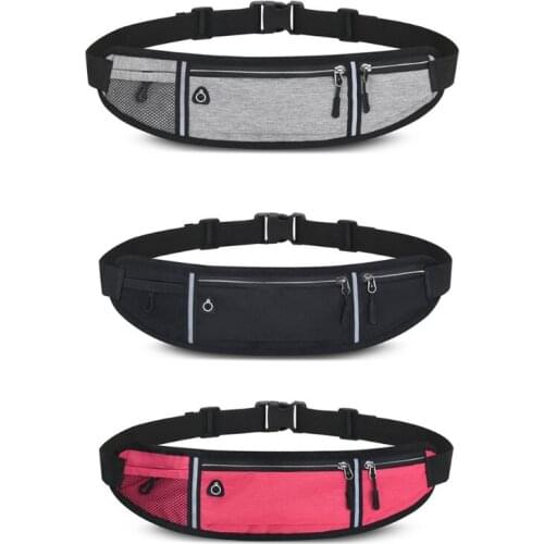 Adjustable Running Pouch Runners Belt Waist Bag Elastic Slim Phone Holder Case