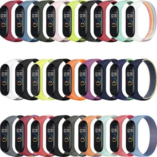 Nylon Strap for xiaomi mi band 6 5 4 3 Strap Sport loop watch Belt pulsera correa strap Wristband Bracelet for Miband 6 5 4 3