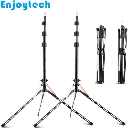 49-191CM Aluminum Alloy Foldable Photography Mounts Holder for LED Ring FLash Light Lamp Tripod for Live Streaming Video Blogger