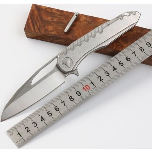 Folding Knife Steel Handle Magic Charm D2 Blade High Hardness Outdoor Camping Survival Self-Defense Tactical EDC Tool