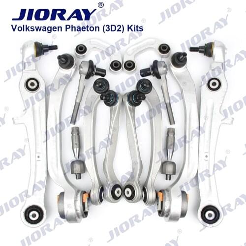 JIORAY Control Arm Ball Joint Stabilizer Link Tie Rod Kits For Volkswagen VW Phaeton 3D2 3.0 V6 TDI 4motion 2002~2016