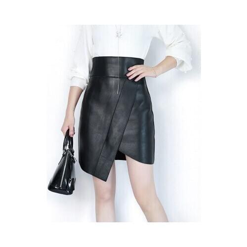 Top brand Fashion 2020 New Genuine Sheep Leather Skirt E46 high quality