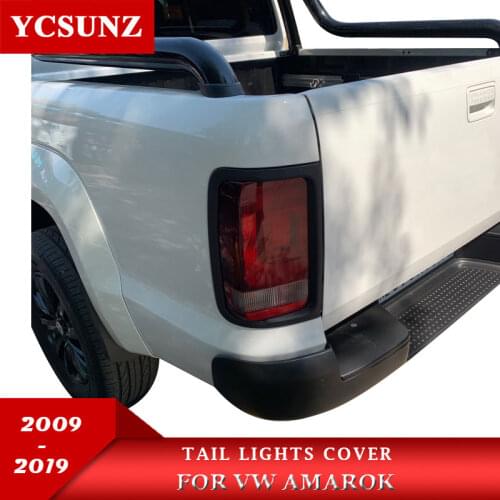 Tail Lights Surrounds Trim For Vw Amarok 2009 2010 2011 2012 2013 2014 2015 2016 2017 2018 2019 Carbon Fiber Color