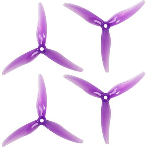 10Pairs GEMFAN Hurricane 51477 4.12g 5mm/POP 3-Paddle Propeller CW CCW 5inch 4S 6S for 2206-2407 Motor DIY RC FPV Racing Drone