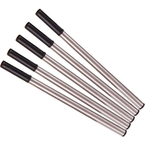 REFILLS 5 PCS BEST MEDIUM NIB FOR ROLLER BALL PEN METAL SCREW TIP BLACK / BLUE INK FIT THE MB PEN except THE STAR WALKER MODEL