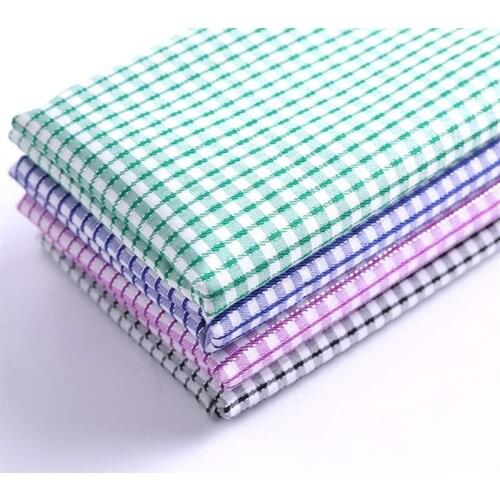 50*145cm 100D Polyester Yarn-dyed Jacquard Plaid Fabric for Handicrafts Toys Pillow Tablecloth Decorative Accessories
