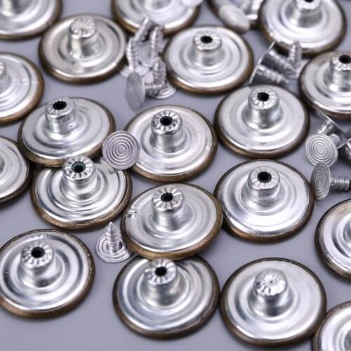 50pcs Mixed Style Metal No Sew Replacement Repair Jean Pants Buttons 20mm DIY Craft Accessories Dropshipping