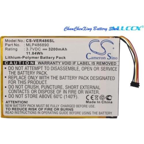 Cameron Sino 3200mAh Battery MLP486890 for ViewSonic Zoompad