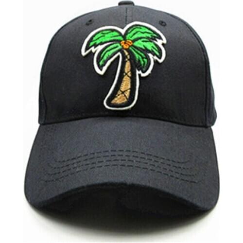 Coconut tree embroidery Baseball Cap hip-hop cap Adjustable Snapback Hats for men and women 27