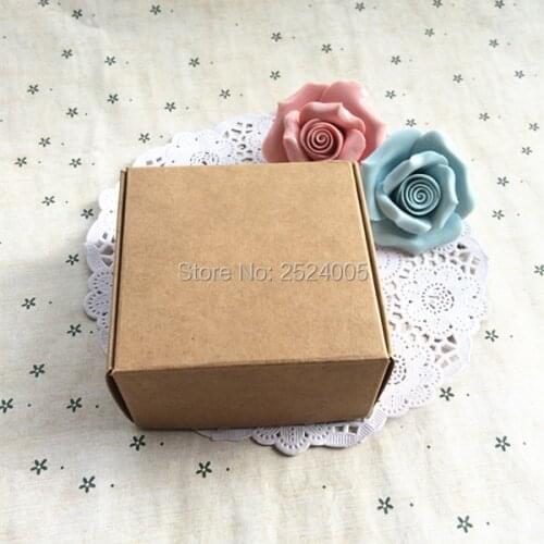 Free shipping 8x8x4 cm Handmade soap packing box/Storage case/kraft paper boxes/gift cases