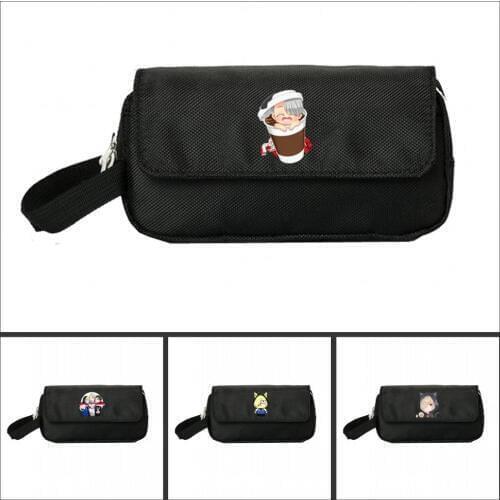 Hot Yuri on ice Pencill Case Women Cosmetic Cases Makeup Bag Child Girls student Double Zipper pecill Bag Handbag Purse