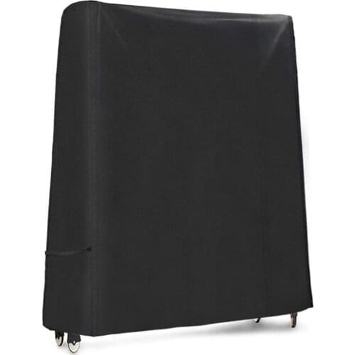 Tennis Table Cover Wind Proof Waterproof Sunscreen Folding Pong Table Indoor Patio Adjustable Buckle Storage Protector