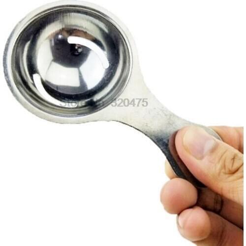 DHL 500pcs high quality Stainless Steel Egg Separator Tool Spoon Egg Yolk White Separator Egg Divider Kitchen Tools
