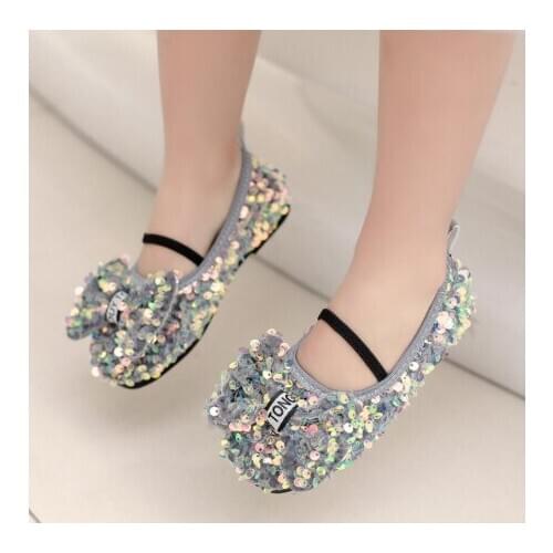 Spring summer Girls Princess Shoes For Children Dress Shoes Sandals Flowers Fashion Wedding Kids School Flat Shoes