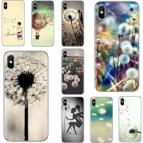 For iPhone iPod Touch 11 12 Pro 4 4S 5 5S SE 5C 6 6S 7 8 X XR XS Plus Max 2020 Flower Dandelion Butterflies Art Phone Soft Cover