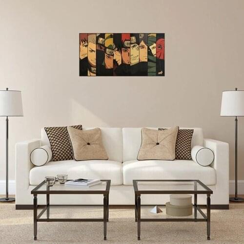 Hot Anime Naruto Poster Characters Canvas Painting Mural Living Room Bedroom Home Wall Pictur Decoration