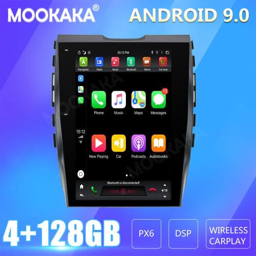 For Ford EDGE 2015-2018 Tesla Screen Android Px6 Car Multimedia Stereo Player Carplay GPS Navigation Head Unit DVD